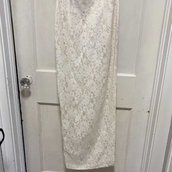 Vintage 90s  Dolce & Gabbana Elegant White Lace Wedding Ceremony Dress 40 - Picture 3 of 12